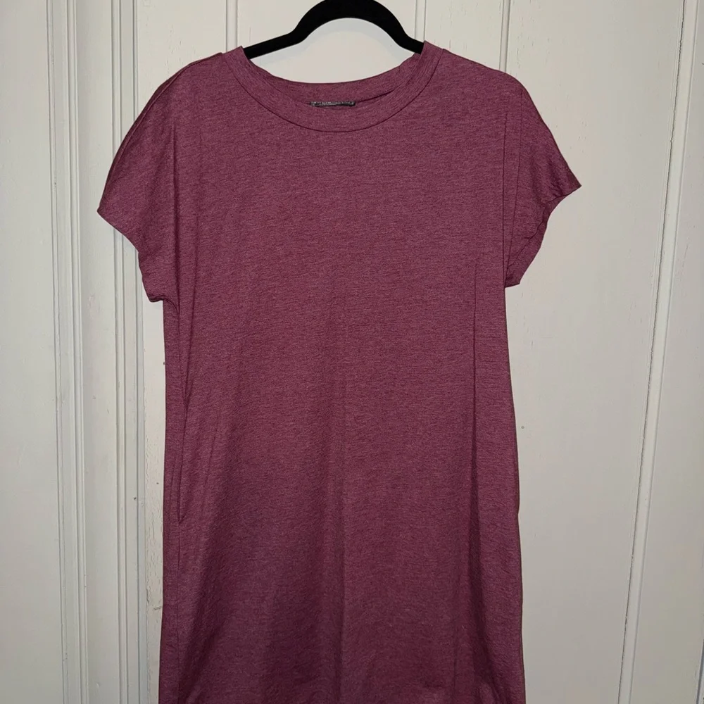 SHEIN Red Boxy Cap Sleeve T-Shirt Dress - Picture 1 of 3